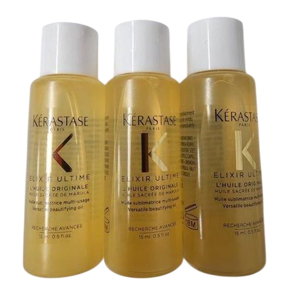 Kerastase Elixir Ultime L Huile Originale - Bundle of three 15 ml bottles